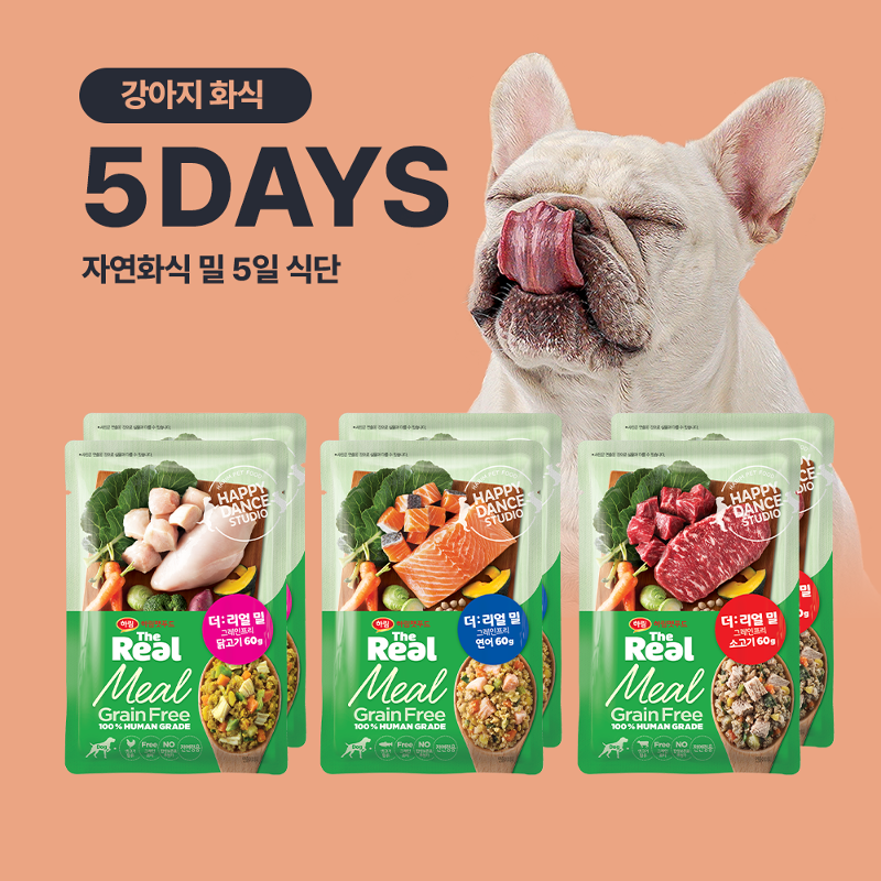 강아지 화식 5일 식단 (60g x 5팩)